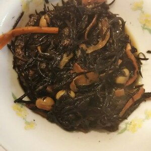 麺つゆで簡単！ひじき と大豆の煮物